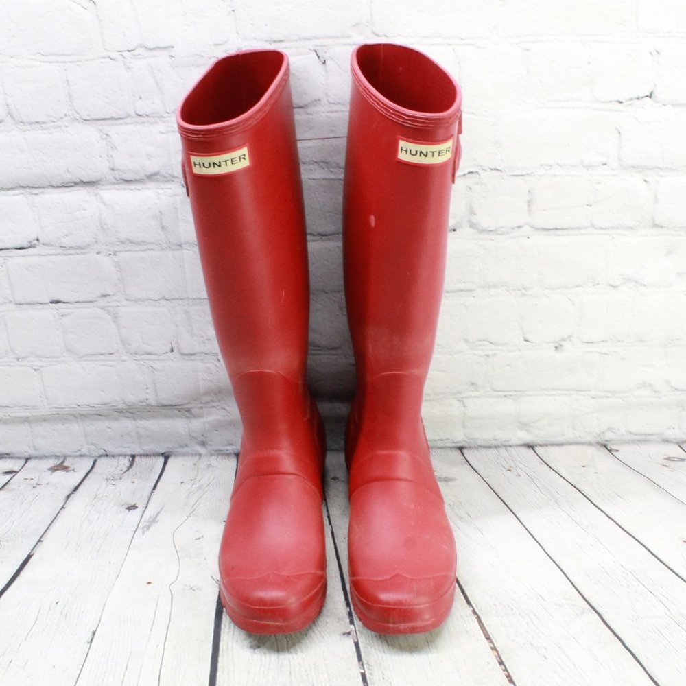 HUNTER Original Tall Waterproof Rain Boots Size 7 - Picture 5 of 9